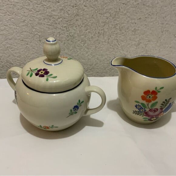 Seltmann Weiden Old Bavaria Porcelain Tea Set Hand Painted Folk Art (7 pcs) - Picture 11 of 16